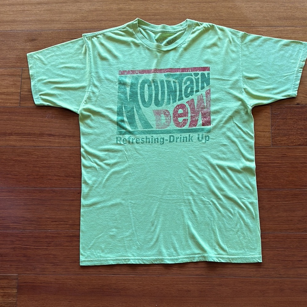 Green Montain Dew T-Shirt for Men- Size L
